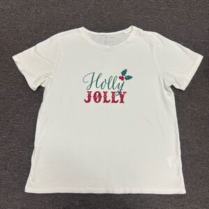 Draper James Holly Jolly T-Shirt Size Large
